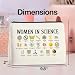UPNEGE Makeup Bag Gifts for Science Teachers Science Lovers Woman in Science Cosmetic Bag Zipper Makeup Pouch