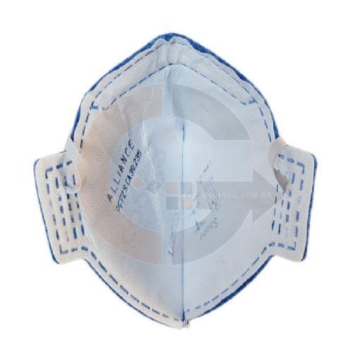 Alliance Máscara Pff2-S N95 Sem Válvula Alliance Azul E Branco Único - 3 Unidades