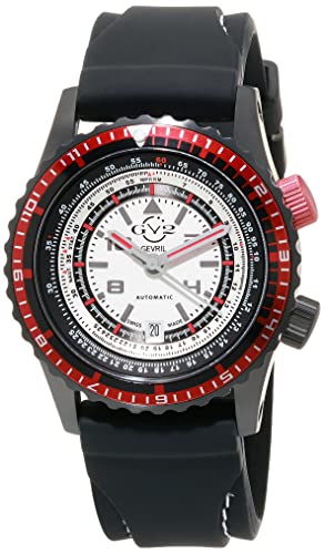 GV2 Men's Contasecondi Automatic Watch, Black Rubber Strap