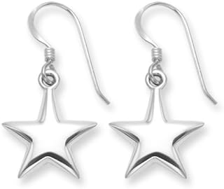 Heather Needham Sterling Silver Star Earrings - SIZE: 13mm - Gift boxed Star drop earrings. 6105/B43HN