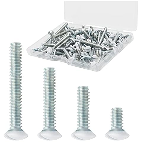 100 Packs Wall Plate Screws with 4 Length Sizes Cover