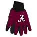 NCAA Alabama Crimson Tide Two-Tone Gloves, Green/Black