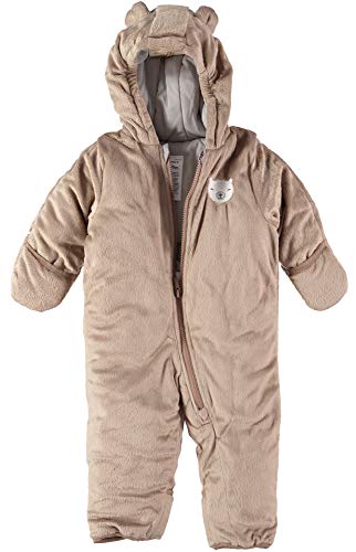 Pilote bébé zippé à pieds modulables et capuche couvrante pour hiver