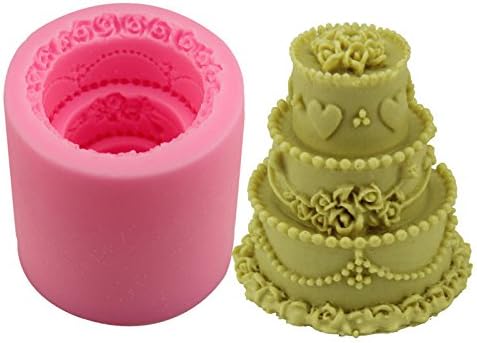DIY 3D Cake Soap Mould Candle Mold Creative Handmade Silicone Cake Baking Mold