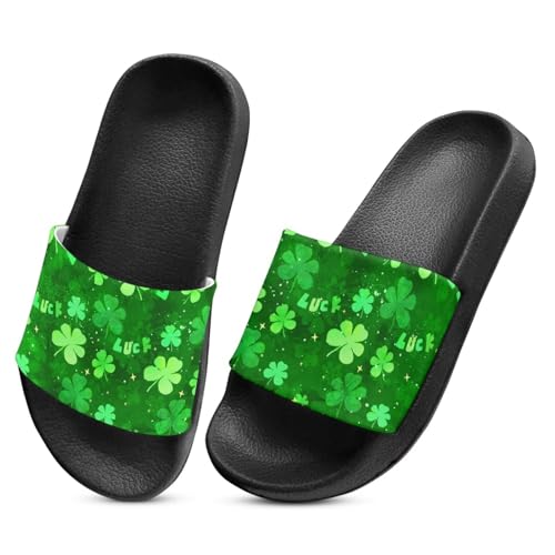 Image of Boy & Girls Slide Sandals Kids Shower Shoes Non Slip Summer Slippers Beach Sandals