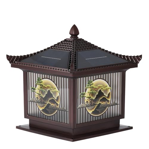 Lampe solaire étanche pour pilier qui sécurise vos allées sans fil