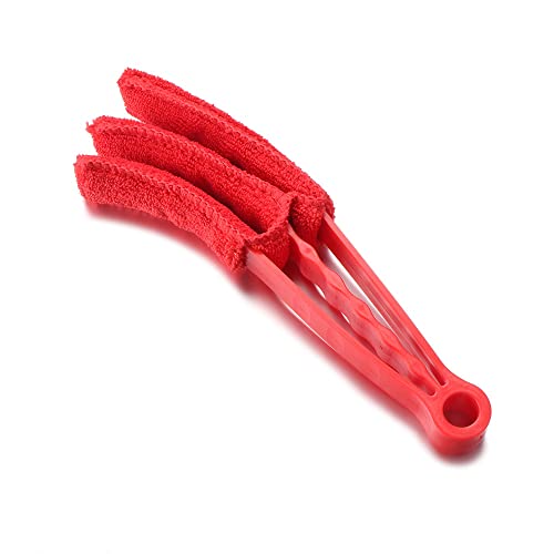 CENPEK Confezione da 2 spazzole multifunzione per la pulizia delle bocchette dell'aria dell'auto, in microfibra, strumenti per la pulizia di tastiere, finestre, foglie, persiane