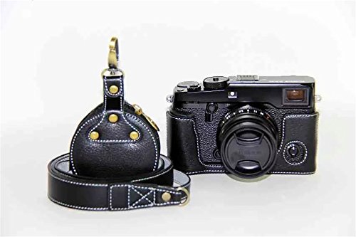 x-pro2 レザーカバー ストラップ Amazon.co.jp: ハンドメイド本革レザー半分カメラケースバッグカバー