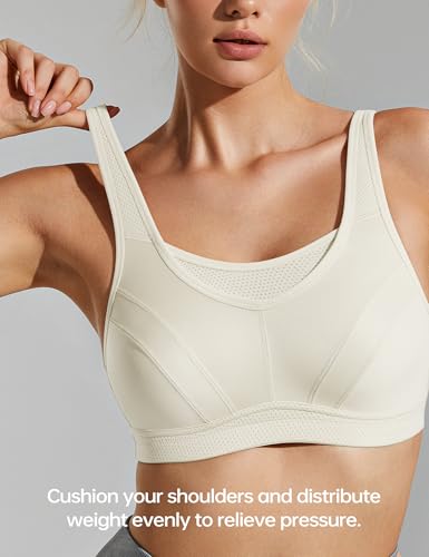 Image of Wingslove High Impact Sports Bras for Women Plus Size Non Padded Wirefree Workout Bra Bounce Control