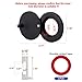 1 Set Peephole Cover, Peep Hole Covers for Peep Holes for Door Viewers, Home Security Peephole Protector Us House, Family, with Matching Self-Adhesive Installation Tools, Simple and Fast(Matt Black)