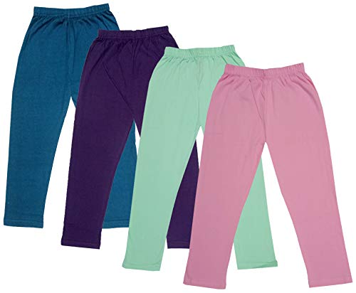 Image of indi weaves Girls Super Soft Cotton Solid Capri Pants Pack of 2