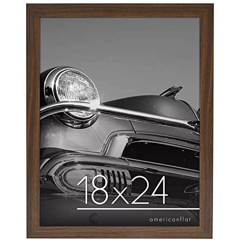 Americanflat 18x24 Poster Frame in Mahogany - Composite Wood with Polished Plexiglass - Horizontal and Vertical Formats for Wall with Included Hanging Hardware Americanflat 18x24 Poster Frame in Mahogany - Composite Wood with Polished Plexiglass - Horizontal and Vertical Formats for Wall with Included Hanging Hardware