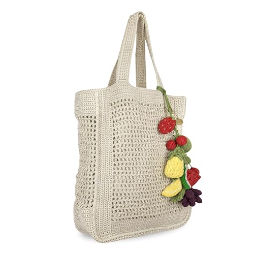 Image of The Sak Lanie Market Tote Purse - Hand Crochet Women's Handbag for Everyday & Travel - Large Tote With Shoulder Bag Straps