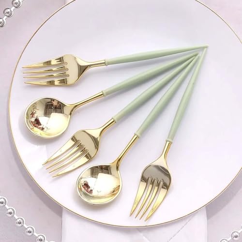 Efavormart 24-Pack 6' Gold and Sage Green...