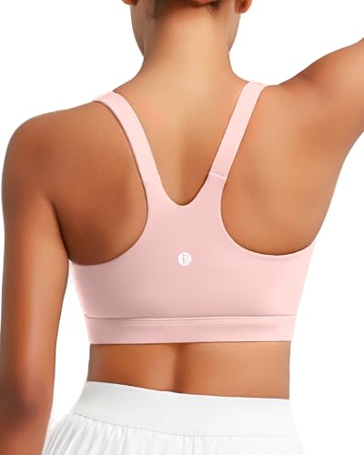 Image of RUNNING GIRL Sports Bra for Women, Molded Cup High Impact Sports Bras for Women with Sewn in Pads