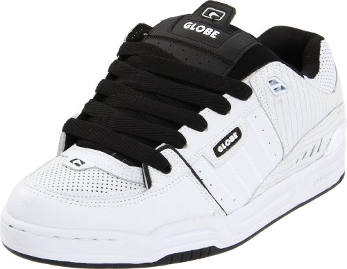 Image of Globe Mens Fusion Skate Shoes, White /Black /White, 10.5 D US