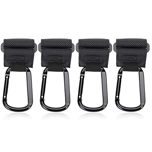 Accmor Stroller Hooks, 4 Pack Multi Purpose Hooks, Hooks for Stroller, Wheelchair, Trolleys