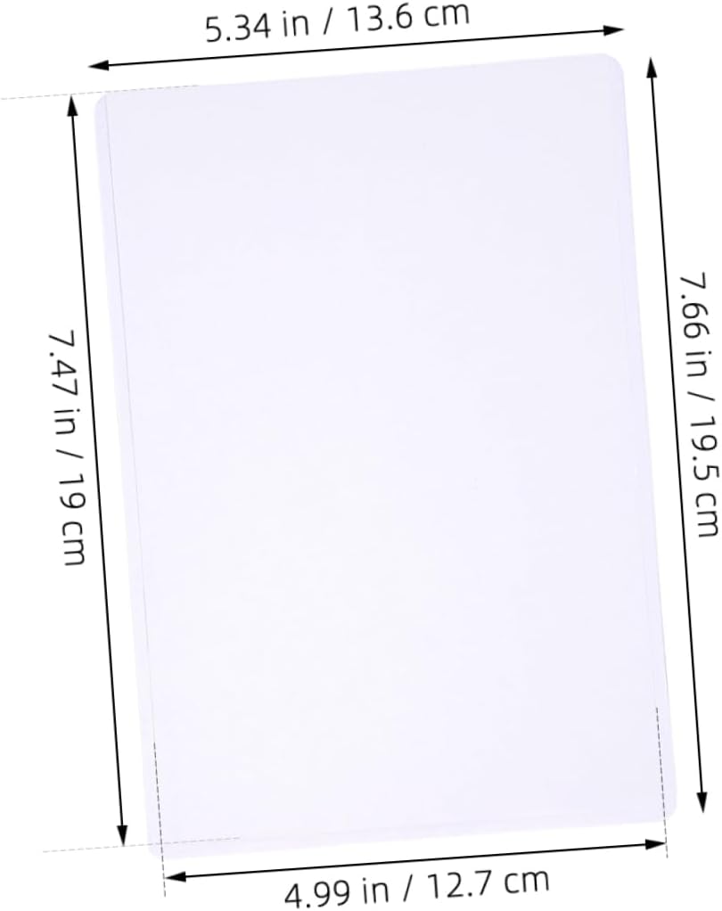 Veemoon 50pcs Hard Card Sleeves Transparent Document Protectors for Photos and Postcards and Lightweight Holders for Easy Storage and Display