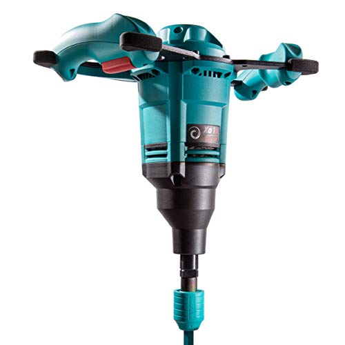 Collomix Paddle Mixer - 110 V, 1.4 Hp Portable Concrete Mixing Drill With Variable Speed Controls & Hexafix Paddle Connection - Xo1R #TOP1