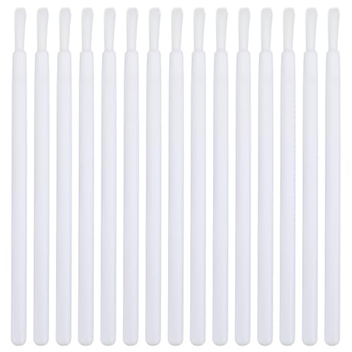 NOLITOY 100個 使い捨てリップブラシ メイクアップツール 化粧用ブラシ 口紅筆 光沢 白い 携帯用 ナイロン プラスチック 多機能 メイク落としバーム アクセサリー 業務用 化粧用品 旅行