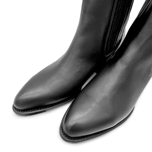 Men’s J Toe Leather Brown Ankle Cowboy Boot4