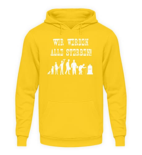 Sweat à capuche ample jaune grande taille XXL pour un confort maximal