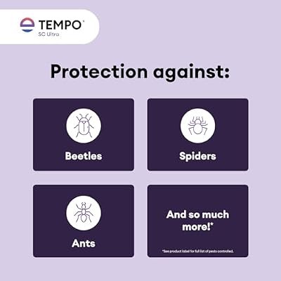 Tempo SC Ultra Insecticide Concentrate 900 ml | Fast-Acting Residual Pest Control | Liquid Indoor/Outdoor Bug Killer | Broad-Spectrum Control for Ants, Spiders, and Other Crawling Insects.