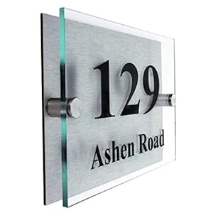 CHOICE OF FONTS, Premier House Number Sign, Giving young disabled people employment,10 year Guarantee