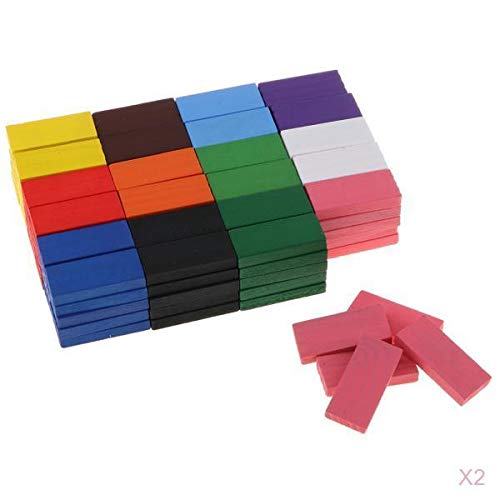 ATORSE Toy 240pcs Wooden Dominos Block Set Educational Toy Domino Racing Game 12 Color-Toys & Hobbies-Games-Board & Traditional Games-Contemporary Manufacture-image-48