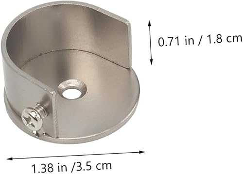 Miniatura 2 de Zerodeko 2 piezas de soporte de pared de poste romano para decoración de techo, cortinas de techo, barras de cortina de ducha, soporte de barra de