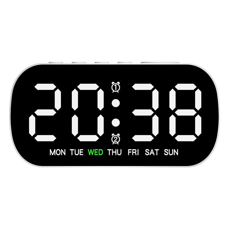 Image of AERYS Digital LED Alarm Clock with1 Year Warranty Dual Alarm, Day & Time Display, Large LED Screen, 12 /24 Hour Format, Snooze Function, Table Clock for Bedroom, Office, Students & Home Decor