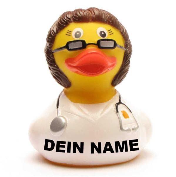 Bath Duck - Personalised (Doctor Brunette) — image 1