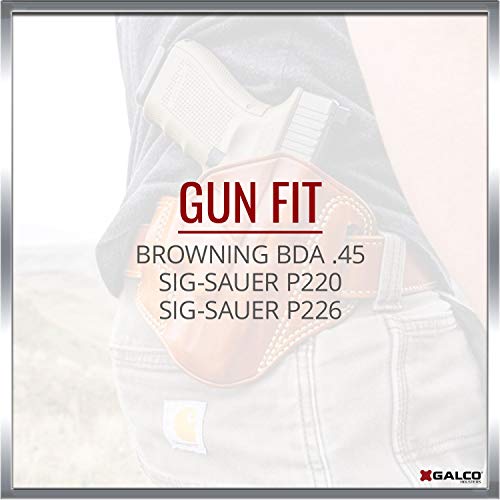 Galco Combat Master Belt Holster For Sig-Sauer P226, P220 (Black) #TOP4