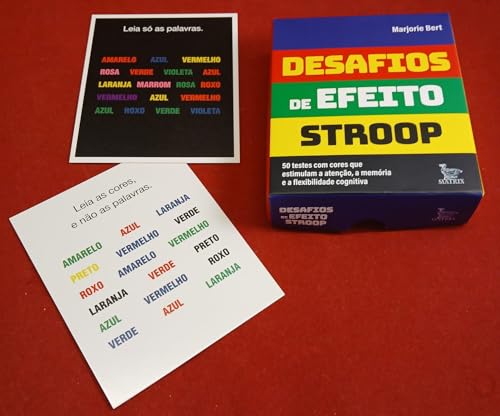 Desafios de efeito stroop: 50 testes com cores que estimulam a atenção, a memória e a flexibilidade