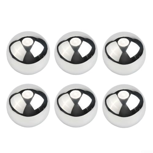 CYRENT Bolas flotantes de acero inoxidable para jardín, acabado espejo, esferas decorativas para estanques, fuentes, agua, decoración al aire libre (51 mm)