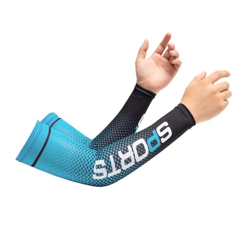 ZEPFJHE Mangas de ciclismo al aire libre, seda de hielo, protección solar para brazos, deportes de enfriamiento para baloncesto, correr, hielo, seda, enfriamiento, cubierta deportiva para mujeres y