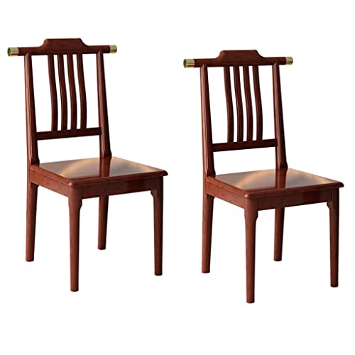 Juego de 2 sillas de Comedor Modernas de Mediados de Siglo, sillas de Comedor de Madera con Respaldo de Listones, sillas Windsor para Cocina, sillas auxiliares para Oficina y Sala de Estar (Color: ma