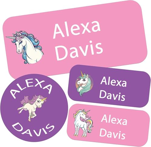 Custom Waterproof Name Labels - 135 Personalized Stickers fo