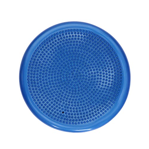 PartyKindom Inflatable Wobble Cushion Balance Disc Blue Extra Thick Core Stability Seat Pillow for Yoga Pilates Exercise and Back Pain Relief at Home Or Office