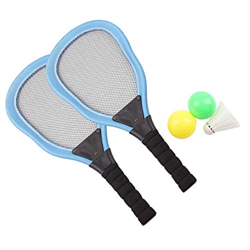 Conjunto de raquete de tênis infantil Wakau, raquete infantil de plástico para badminton, raquete in