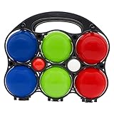 DER OUTDOOR SPASS: Das Spiel eignet sich für eine schwungvolle Partie Boccia im Garten oder am Strand. Viele Stunden Spielspaß und Unterhaltung sind mit unserem Boccia Spiel garantiert.