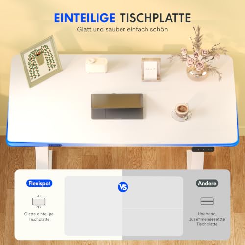 FLEXISPOT Höhenverstellbarer Schreibtisch Basic 120x60cm – Ansicht 3