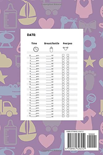 Baby Feeding Log: Baby Feeding Log Book: Tracker for Breastfeeding, Bottle Feeding, Diaper Changes for newborns image 3