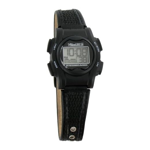 VibraLITE Mini 12-Alarm Vibrating Watch - Black