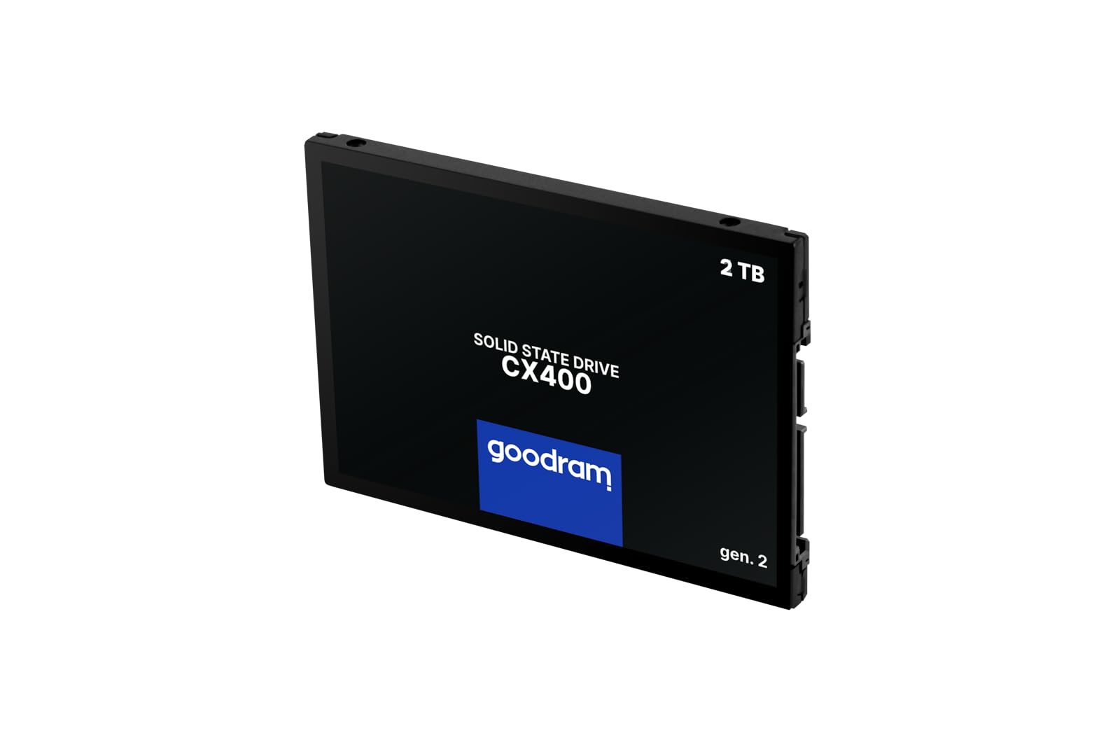 goodram SSD 2TB CX400 Gen.2 2048GB Solid State Drive SSD mit SATA III Interface 3D TLC NAND Flash Speicherchips 2,5 Zoll zur Beschleunigung Ihres PCs bis zu 10 Mal Schwarz 2048 GB 2 TB
