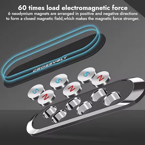 CROSSVOLT Magnetic Mobile Phone Holder for Car Dashboard/Car Phone Mount with Super Strong Magnets (Worlds Strongest and Safest Magnets) Can be Used in Car, Bike, Scooter, Desk, Office Home - Image 7