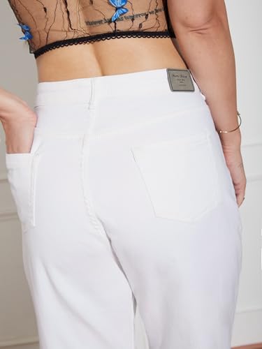 Image of Miss Chase Women's Wide-Leg High-Rise Regular-Length Stretchable Shaping Denim Jeans