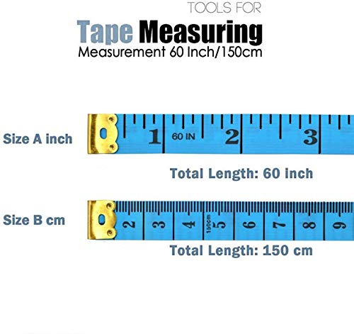 24 Pack 60 Inches Double Scale Soft Tape Measure Flexible Measuring Tape Ruler Weight Loss Medical Body Measurement Sewing Tailor Dressmaker Cloth Ruler With Accurate Measurements(150Cm/60Inch) #TOP1