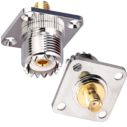 Adaptador SMA a UHF Femenino 2 Piezas miniatura 6
