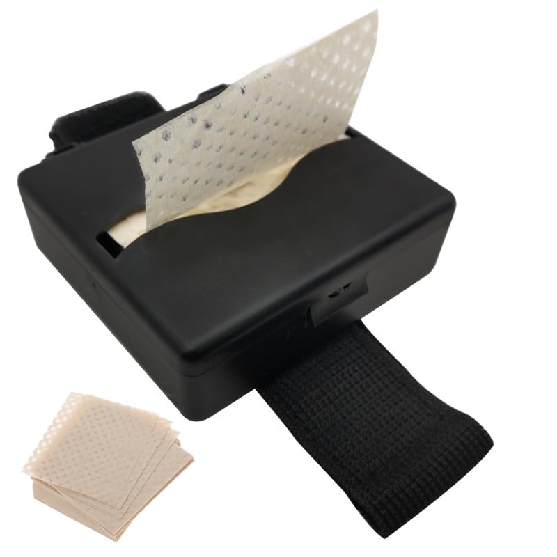 Perm Papers for Hair, 180Pcs Hair Curling Papers + Perm Paper Dispenser Box With Wristband, Heat-Resistant End Papers for Hair Rollers, Salon Barber Shop Home Hot Cold Hair Curling Styling Accessories